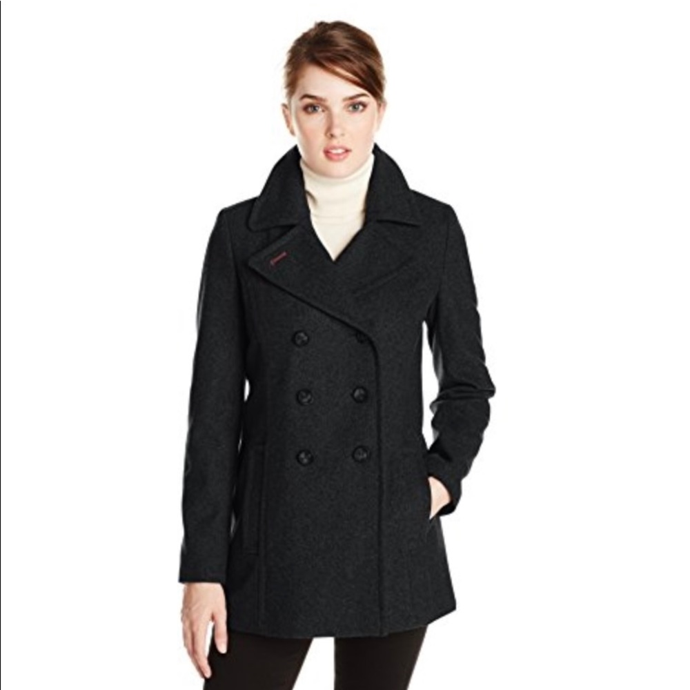 Tommy Hilfiger New York pea coat black, size Medium